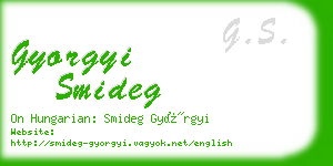 gyorgyi smideg business card
